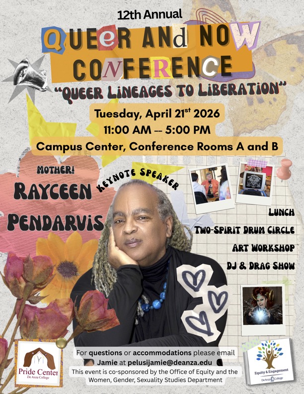 conference flier, created in a scrapbook style 